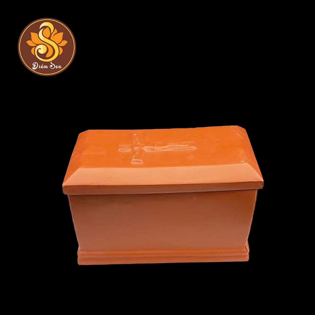 HŨ CỐT GỐM HỘP CÔNG GIÁO ĐỎ